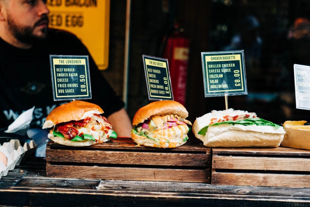 Burgers, Sandwiches at Borough Market