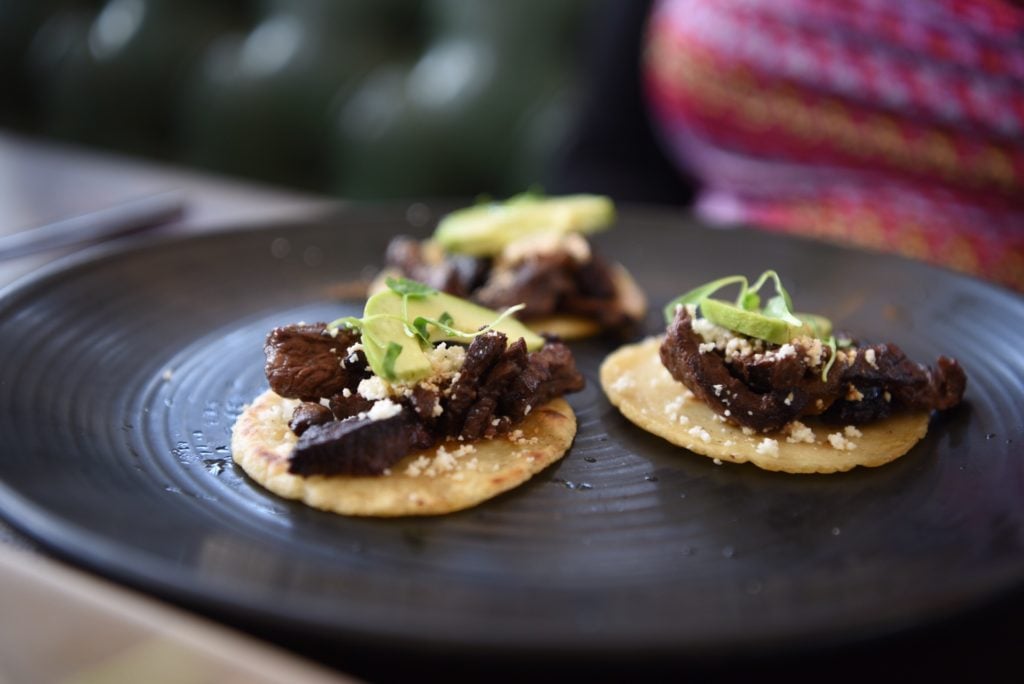 three tacos on a plate