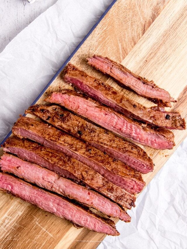 Carne asada on a board