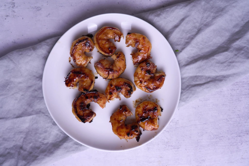 Honey Garlic Shrimp on plate