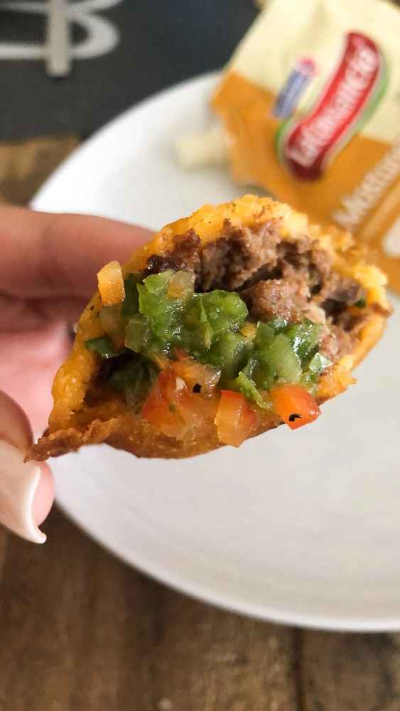 Colombian Empanadas with aji sauce