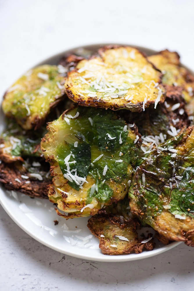 Brussels sprouts on dish