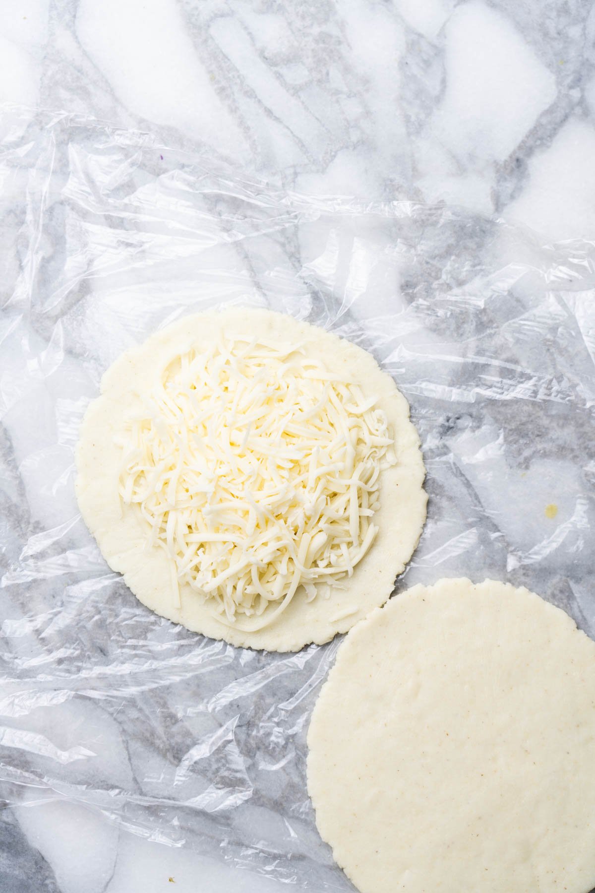 Arepas with cheese.