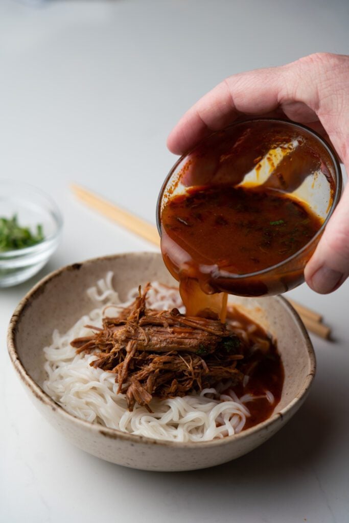 ramen birria with consomé 