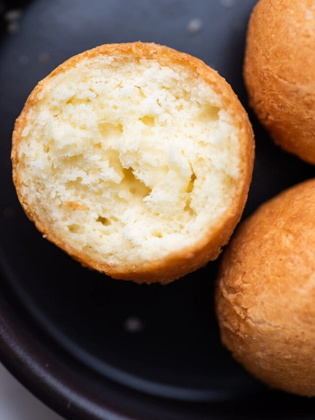 Colombian-Bunuelos on a plate