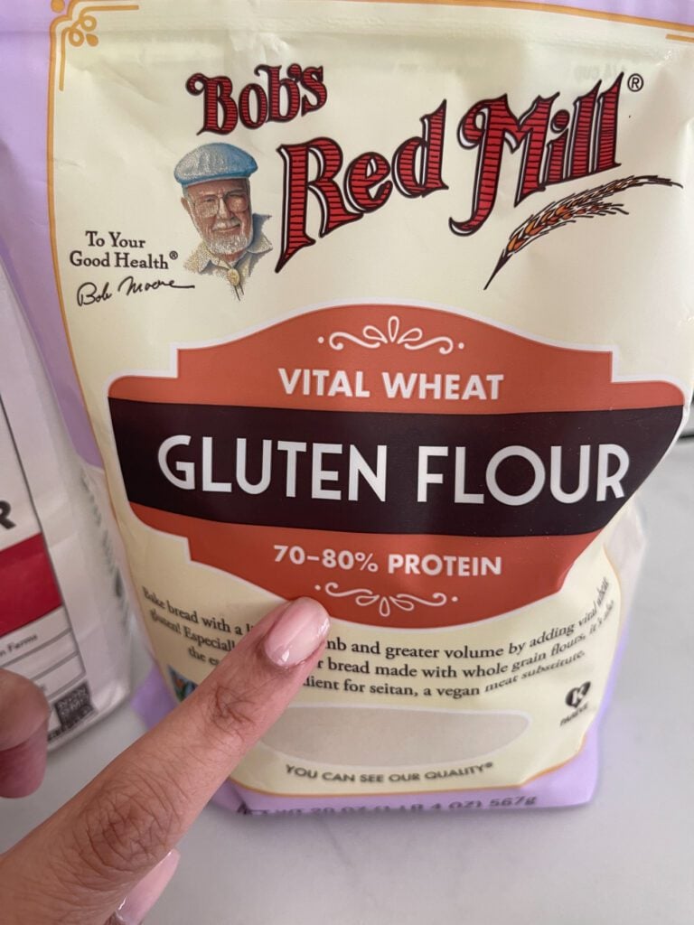 gluten flour in bag