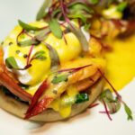 crab Benedict on a plate