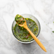 Colombian aji sauce for empanadas.